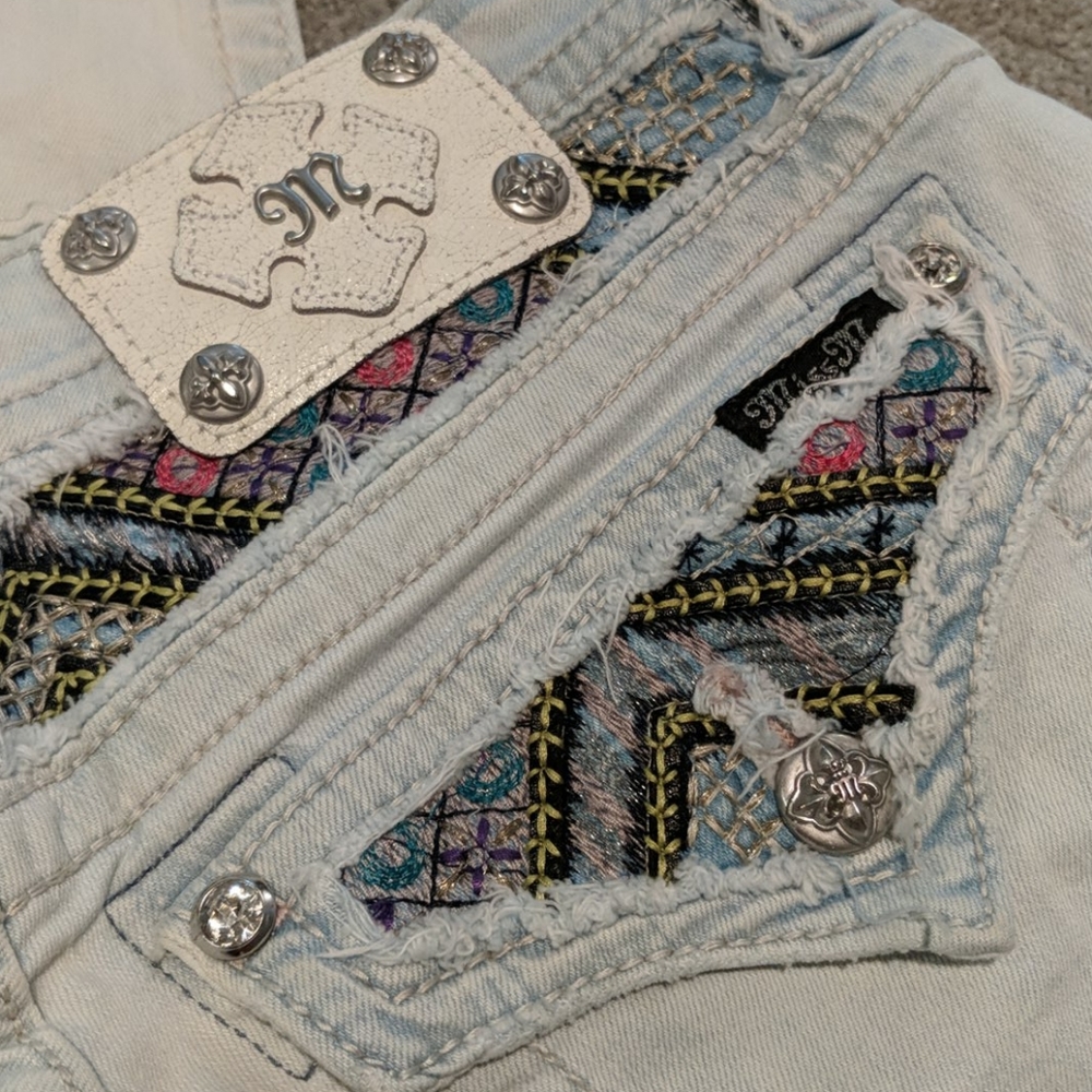 Fabulous Miss Me mid-rise skinny distressed jeans